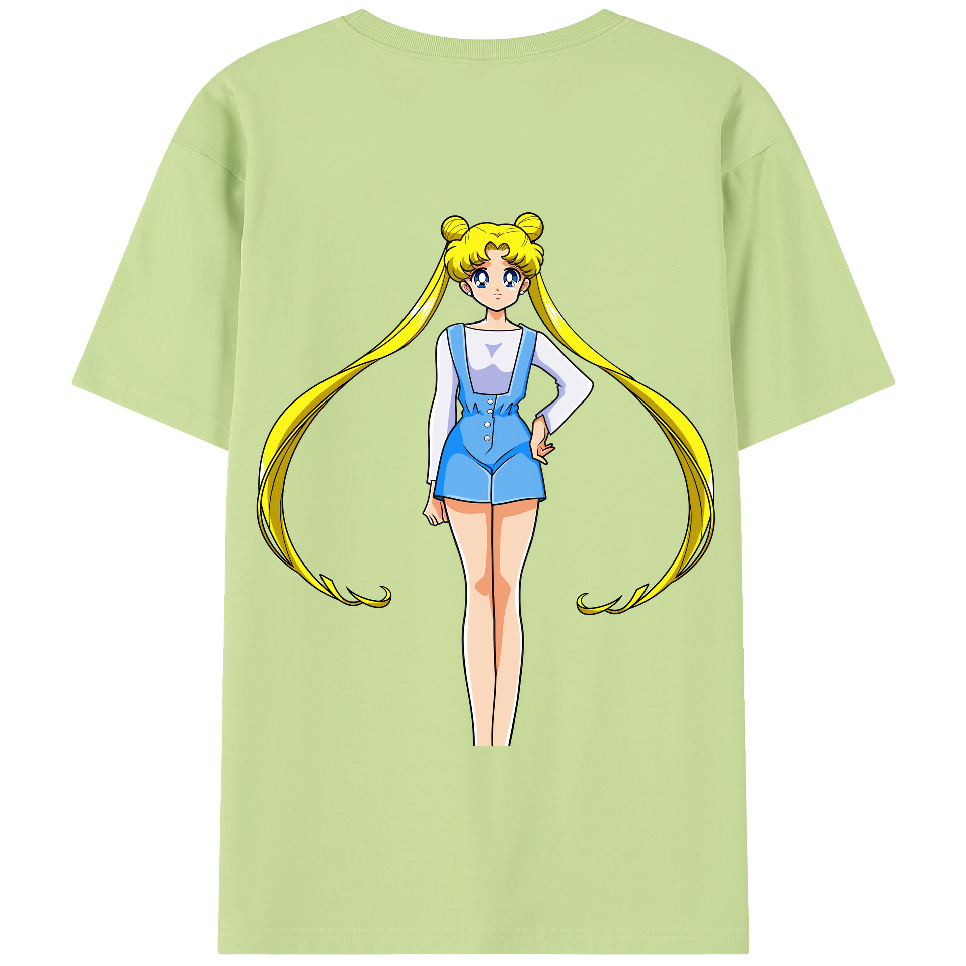 （画像用） 美少女戦士セーラームーン 愛野 美奈子 あいの みなこ Sailor Moon Aino Minako 綿100％半袖Tシャツ（背面プリント）
